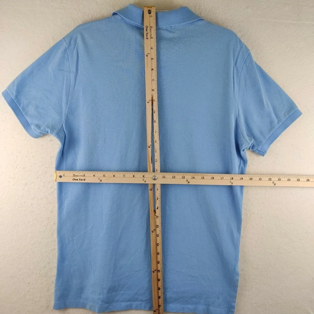 Ralph Lauren Polo Mens Large Custom Fit Golf Rugby Polo Blue Size L‎